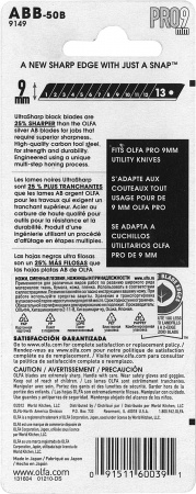 Лезвие «BLACK MAX» сегментированныеOL-ABB-50B
Обратная связь