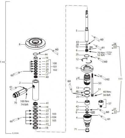 Ремкомплект Leopard 35-70/35-150 (Service Set Fluidsec 70/150 368990)