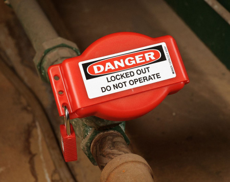 Блокиратор вентилей и задвижек раздвижной