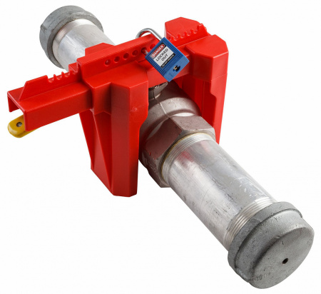 Накладной блокиратор шарового вентиля