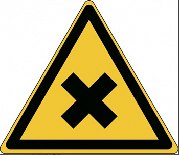 Предупреждающий знак безопасности Вредные для здоровья аллергические (раздражающие) вещества