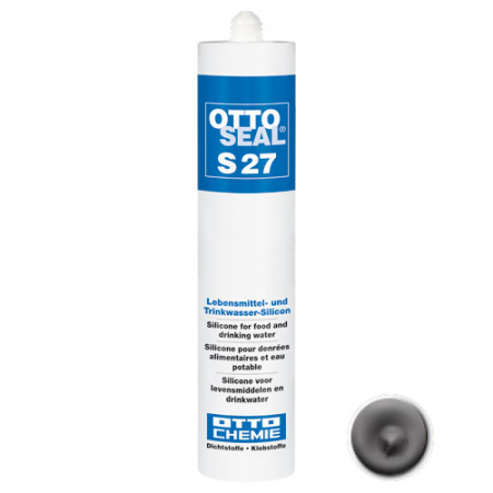 Кислотостойкий ацетатный силиконовый герметик OTTOSEAL S27 С02 (серый), 310мл