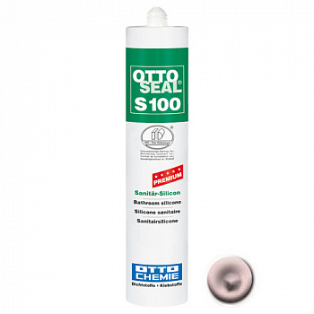 Профессиональный универсальный силиконовый герметик OTTOSEAL S100 PREMIUM С23 (розовый), 300мл