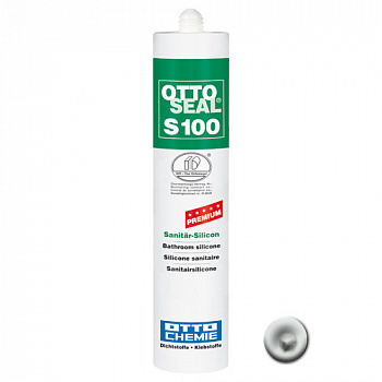 Профессиональный универсальный силиконовый герметик OTTOSEAL S100 PREMIUM С787 (ярко-серый), 300мл