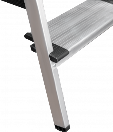 Стремянка алюминиевая двухсторонняя со ступенями 130 мм и площадкой 350×260 мм NV1127 артикул 1127208