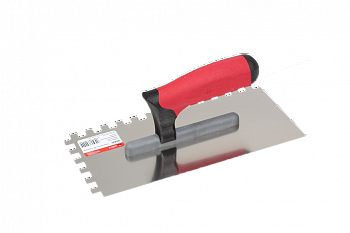 Гребёнка нержавеющая 270х130 мм зуб 10х10 мм с профессиональной ручкой, CORTE