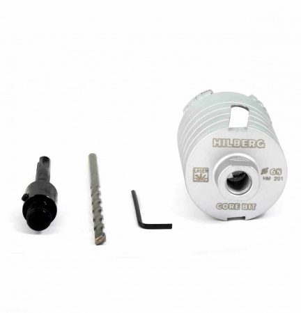 Коронка алмазная по бетону 68 мм  Hilberg Laser HM201