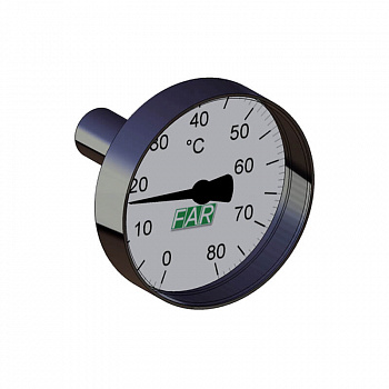 FAR  Термометр Ø 40 мм шкала 0-80°C  FA 2653 80
