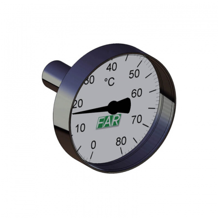 FAR  Термометр Ø 40 мм шкала 0-80°C  FA 2653 80