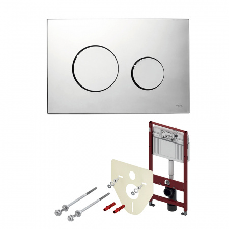 TECE  Комплект TECEbase для установки подвесного унитаза с панелью смыва TECEloop панель смыва хром глянцевый  K400626