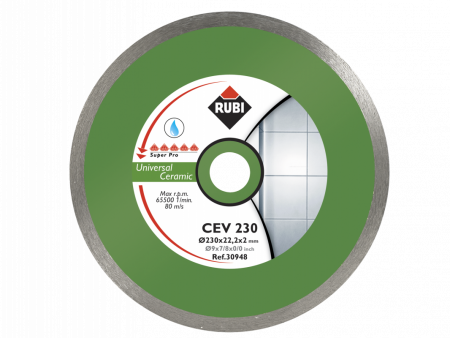 Диск сплошной для керамики CEV 250 PRO. RUBI