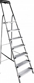 Стремянка алюминиевая со ступенями 130 мм и органайзером NV1118 артикул 1118107