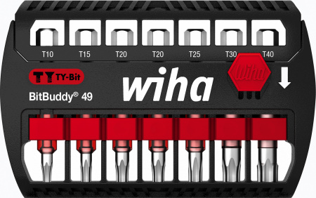 Набор бит Wiha BitBuddy TY 49 мм TORX
