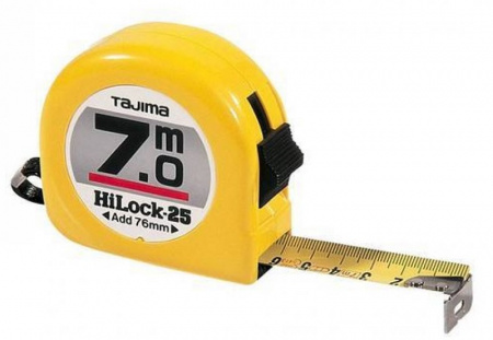 Рулетка TAJIMA HI LOCK 7м/25мм H5P70MY