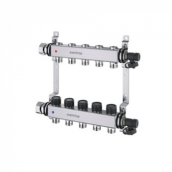 Oventrop  Распределительная гребенка Multidis SF (2020), PN 10, 6 х G ¾ с рег. вент. вставками 6 контуров  1406556