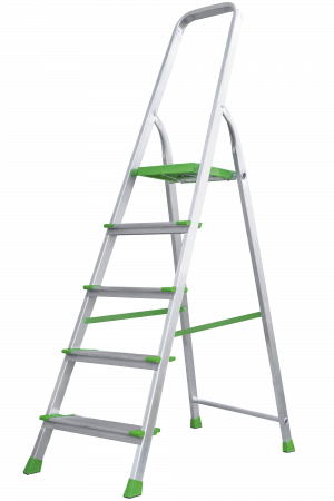 Стремянка алюминиевая со ступенями 130 мм NV2117 артикул 2117105