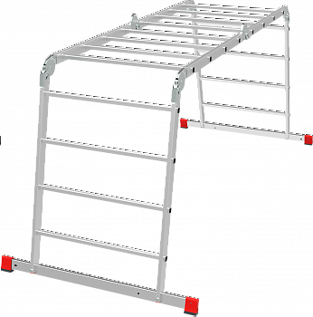 Профессиональная алюминиевая лестница-трансформер, ширина 800 мм NV3323 артикул 3323404