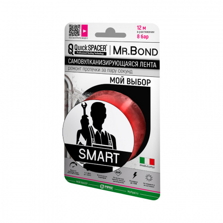 Pipal mrBond  Универсальное средство для оперативного ремонта  QuickSPACER® Mr.Bond® SMART 8 бар, 25,4 мм красный  201250006