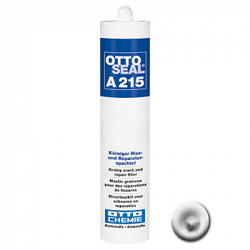 Ремонтный акриловый герметик для герметизации трещин OTTOSEAL A215 С38 (светло-серый), 310мл