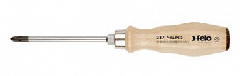 Отвертка с деревянной рукояткой ударная PH 3Х150 FELO 33730590