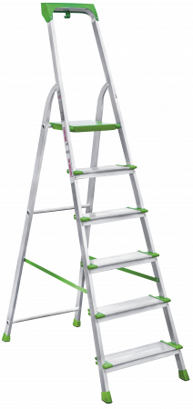 Стремянка алюминиевая со ступенями 130 мм и органайзером NV2118 артикул 2118106