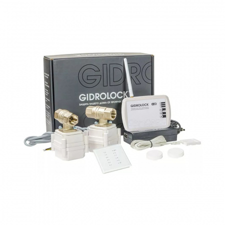 Комплект Gidrolock RADIO + WIFI 12 V на радиоканале 1/2 37101021