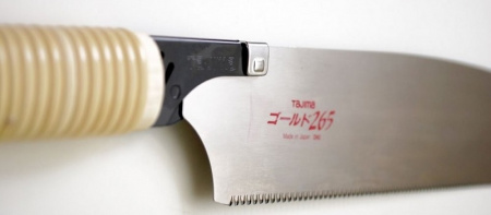 Ручная пила TAJIMA Japan Pull с прямой ротанговой ручкой JPR265C-1