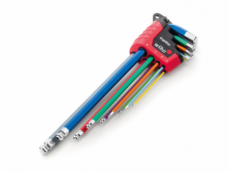 Набор ключей Wiha ErgoStar разные цвета Шестигранник сферическая головка MagicRing