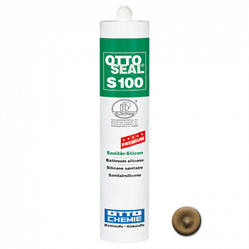 Профессиональный универсальный силиконовый герметик OTTOSEAL S100 PREMIUM С60 (умбра), 300мл