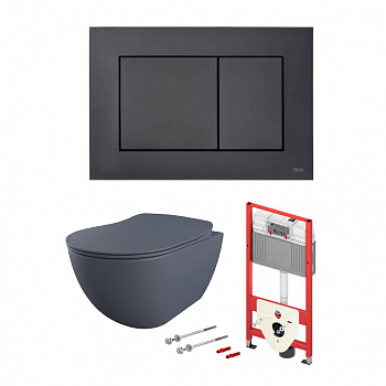 TECE Creavit  Комплект TECEbase 2.0 с панелью смыва ТЕСЕnow и унитазом CREAVIT FREE  1000104