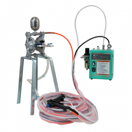 HDA-100B электростатическая окрасочная установка(пистолет, блок, насос, шланги, кабель 10 метров)