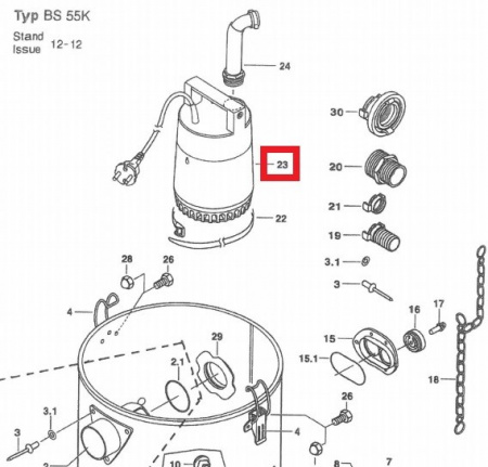 З/ч помпа для HS PA 1455