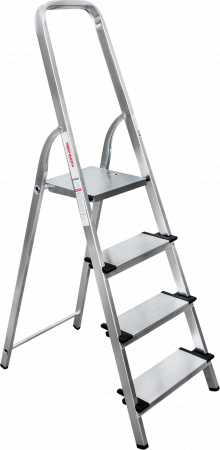 Стремянка алюминиевая со ступенями 130 мм NV1117 артикул 1117104