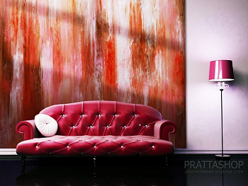 Акцент стена в винтажном стиле