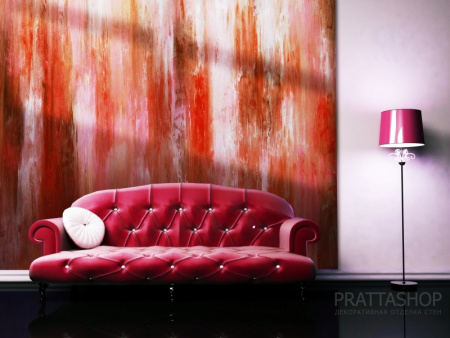 Акцент стена в винтажном стиле