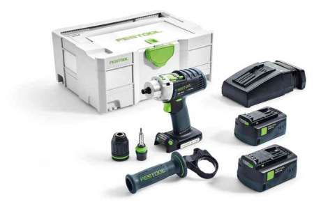 Акк. дрель ударная TPC 18/4 Plus 5.2/4 I-plus Festool