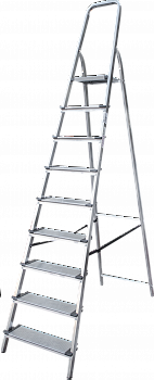 Стремянка алюминиевая со ступенями 130 мм NV1117 артикул 1117109