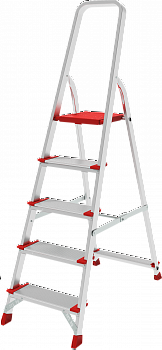 Профессиональная алюминиевая стремянка со ступенями 130 мм и металлическими стяжками NV 3119 артикул 3119105