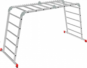 Профессиональная алюминиевая лестница-трансформер, ширина 800 мм NV3323 артикул 3323245