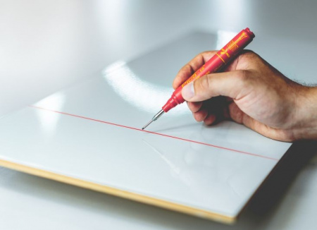 PICA-MARKER 150/40/SB Строительный маркер для глубоких отверстий Pica - Ink (Красный) в блистере