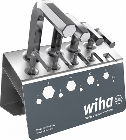 Набор ключей Wiha Шестигранник, 9 предметов в подставке