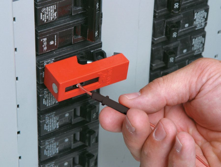 Блокиратор флажковых автоматов компактный Snap-On