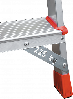 Профессиональная анодированная стремянка с органайзером NV 3115А артикул 3115104A