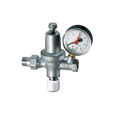 FAR  Редуктор подпитки, хромированный с манометром 1/2"  FA 2110 12