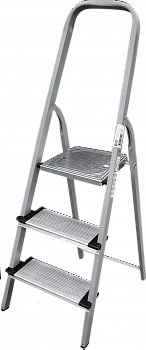 Стремянка стальная с алюминиевыми ступенями 130 мм NV1137 артикул 1137103
