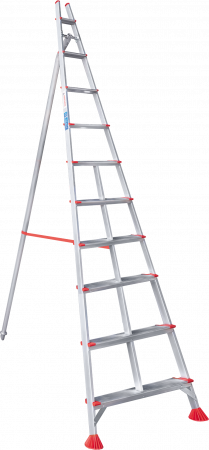 Индустриальная алюминиевая садовая стремянка NV3197 артикул 3197110