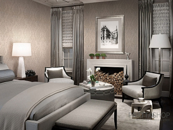 Античный эффект стен в стиле текстильных обоев