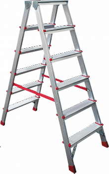 Профессиональная двухсторонняя алюминиевая стремянка NV3120 артикул 3120206