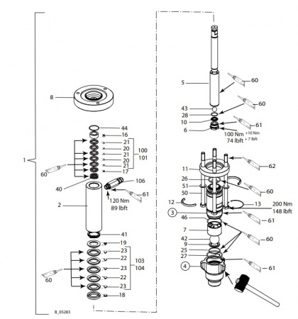 Опорное кольцо 35.8/41-70/150 для Leopard (Support ring 35.8/41-70/150 арт.368518)