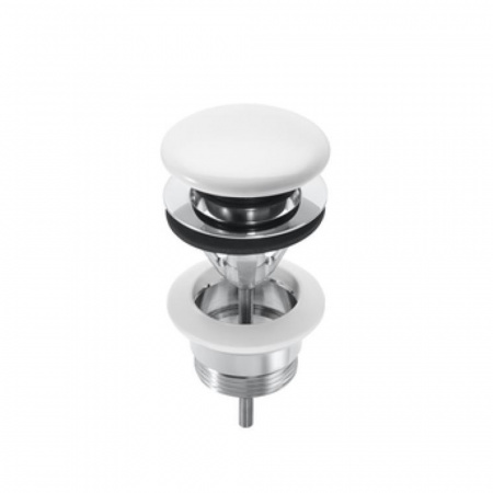 Roca  Донный клапан click-clack 1 1/4", крышка белая керамическая белый  505401100